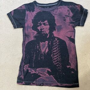 Vintage Black & Purple Rock Graphic Tee - Jimi Hendrix